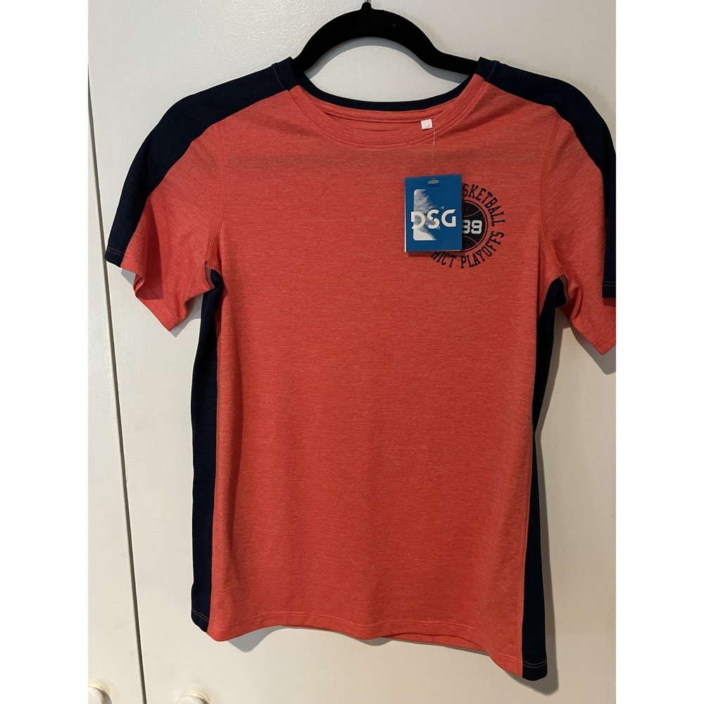 DSG Boys Regular‎ Size Large 1989 Basketball Short Sleeve Movement T-Shirt Coral